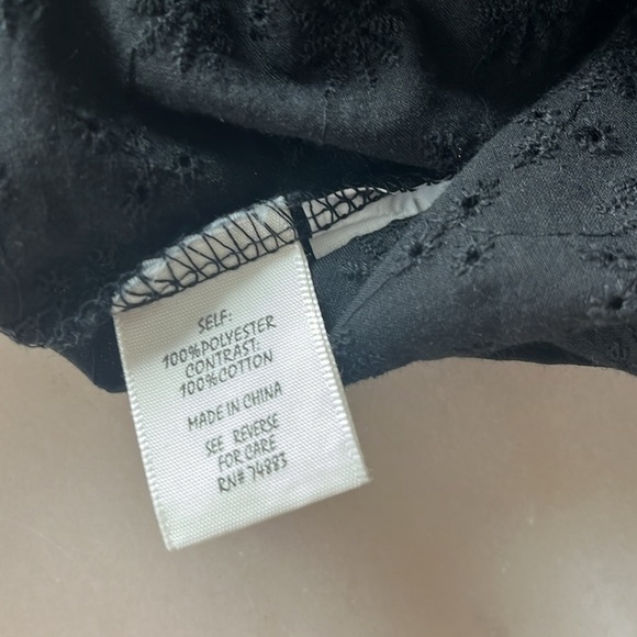 ADIVA A Diva Lace Crochet Long Sleeves Eyelet Embroidered Blouse Puff Sleeves M - Picture 6 of 11